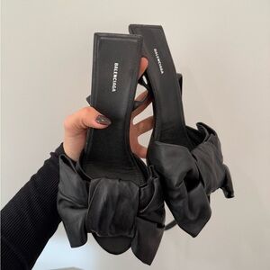 Balenciaga Black Bow Heels